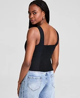 And Now This Women's Bow-Trim Sleeveless Top, Exclusively at Macy's