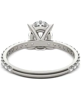 Charles & Colvard Moissanite Classic Basket Solitaire Engagement Ring (2-1/2 ct. t.w.) in 14k White Gold