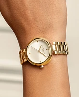 Olivia Burton Women's Dimension Gold Tone Bracelet Watch, 32mm
