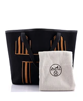Pre-Owned HERMES Pursangle Tote Canvas with Leather