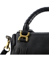 Pre-Owned Chloe Baby Marcie Satchel Leather