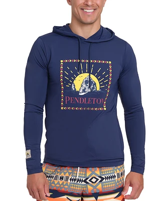 Pendleton Men's Graphic Long-Sleeve Hoodie Rashguard