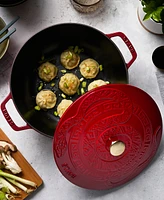 Staub Cast Iron 5-Qt. Essential French Oven with Snake Lid