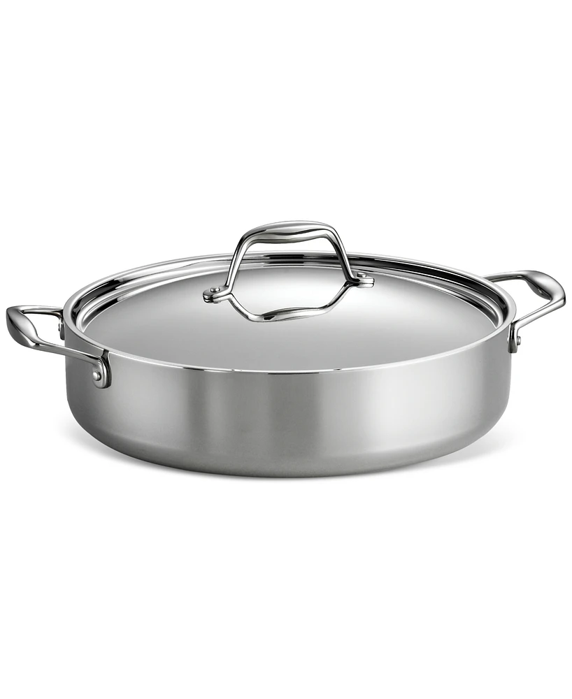 Tramontina Tri-Ply Clad Stainless Steel 6-Qt. Covered Braiser