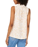 Vince Camuto Women's Printed Cowl-Neck Sleeveless Top