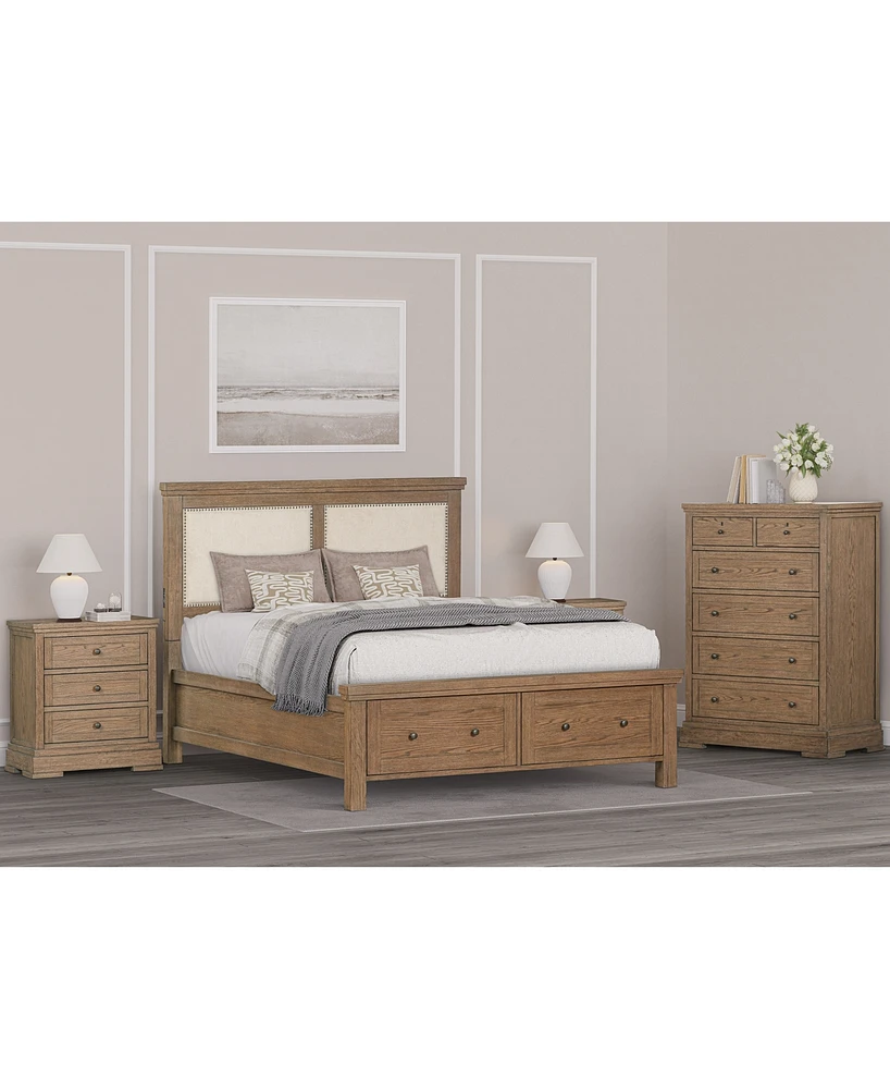 Alverton 3 Pc. California King Storage Set (Bed, Chest & 3-Drawer Nightstand), Created for Macy's