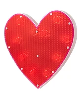 Northlight 13" Lighted Shimmering Heart Valentine's Day Window Silhouette Decoration