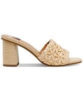 Dv Dolce Vita Women's Honey Raffia Block-Heel Dress Sandals