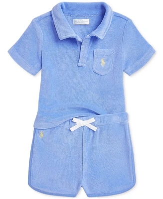 Polo Ralph Lauren Baby Boys Terry Shirt & Short Set