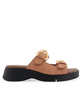 Aerosoles Women's Faith Round Toe Flatform Sandals