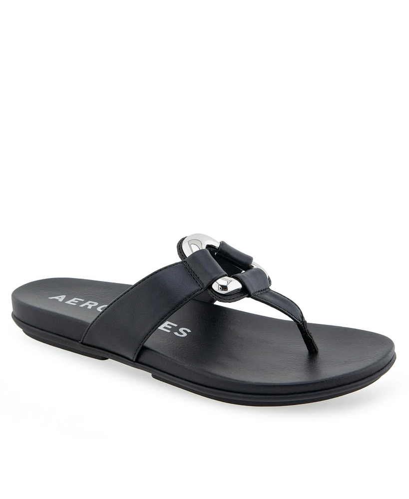 Aerosoles Women's Fallon Round Toe Thong Sandals