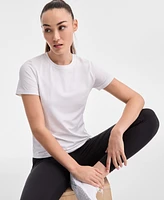 Id Ideology Women's Essential Cotton Short-Sleeve T-Shirt, Exclusively at Macy's