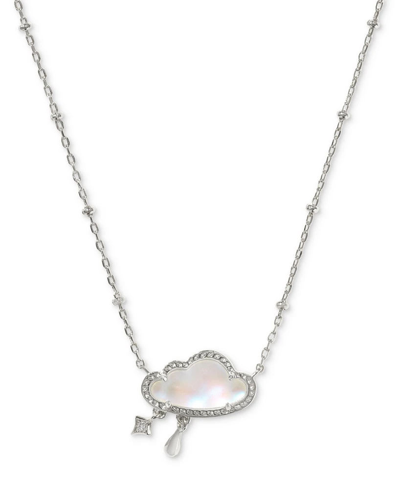 Kendra Scott Silver-Tone Celeste Cloud Short 19" Pendant Necklace