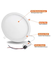 4x 15W Round Led Recessed Ceiling Panel Down Light Fixture Bulb Lamp W/ Driver