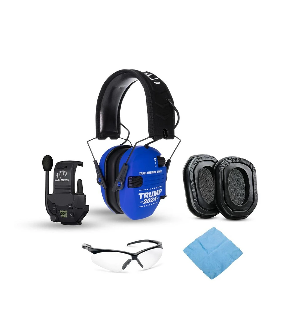 Walkers Razor Slim Trump 2024 Shooting Earmuffs Bundle