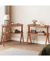 Tribesigns Narrow Side Table Set for Living Room