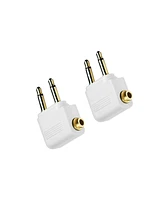 Mee audio 2-Prong Mono to 3.5 mm Stereo Airplane Adapter