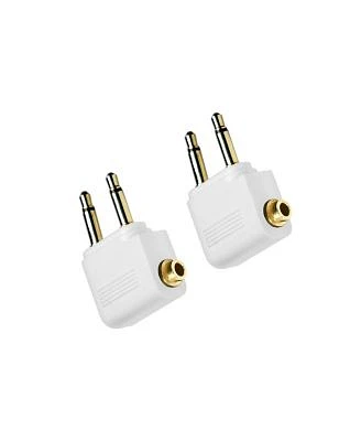 Mee audio 2-Prong Mono to 3.5 mm Stereo Airplane Adapter