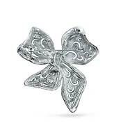 Bling Jewelry Victorian Style Crystal Fashion Brooch Pin Silver Plated