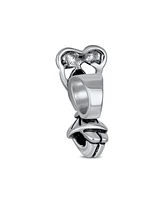 Bling Jewelry School Spirit Cheerleader Charm Bead Sterling Silver for European Bracelet