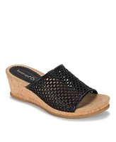 Baretraps Women's Flossey Slide Wedge Sandals
