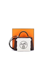 Pre-Owned HERMES Kelly 20 Handbag Tricolor Epsom with Palladium Hardware