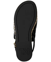 Karl Lagerfeld Paris Women's Charlay Almond Toe Flat Sandals