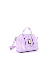 Pre-Owned Givenchy Mini Antigona Lock Bag Leather