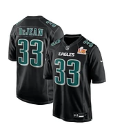 Nike Men's Cooper DeJean Carbon Black Philadelphia Eagles Super Bowl Lix Fashion Game Player Jersey