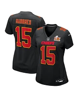 Nike Women's Patrick Mahomes Carbon Black Kansas City Chiefs Super Bowl Lix Fashion Game Jersey