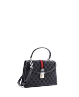 Pre-Owned Balenciaga Small x Gucci The Hacker Project Top Handle Bag Bb Coated Canvas