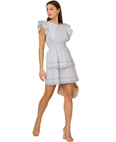 Adrianna by Papell Women's Cotton Tiered Mini Dress