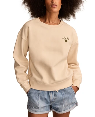 Lucky Brand Women's Lucky Crewneck Sweatshirt