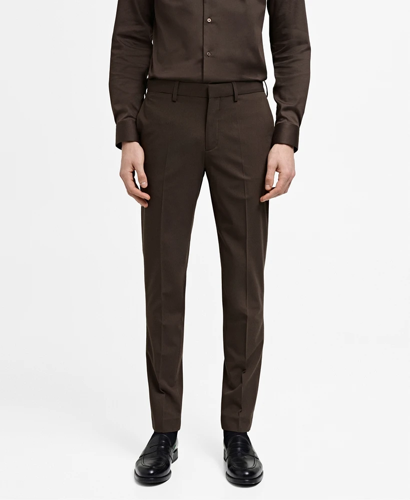 Mango Men's Eu Super Slim-Fit Suit Pants