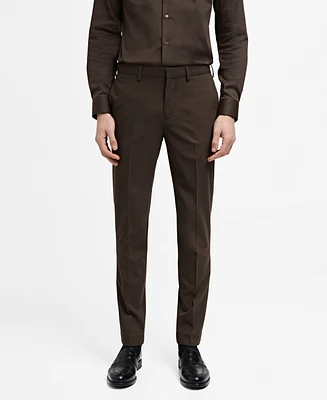 Mango Men's Eu Super Slim-Fit Suit Pants