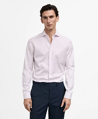 Mango Men's Cotton Slim-Fit Dress Shirt