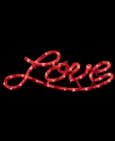 Northlight 17" Lighted Love Script Valentine's Day Window Silhouette Decoration