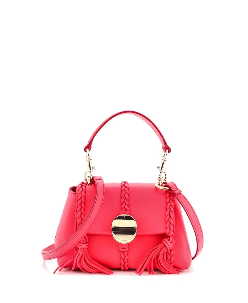 Pre-Owned Chloe Mini Penelope Soft Shoulder Bag Leather