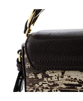 Pre-Owned Chloe Mini C Flap Bag Leather with Embossed Detail