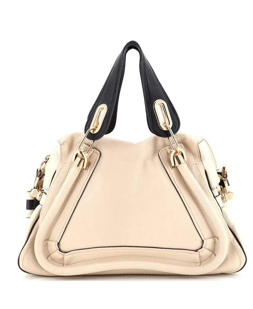 Pre-Owned Chloe Medium Paraty Top Handle Bag Leather