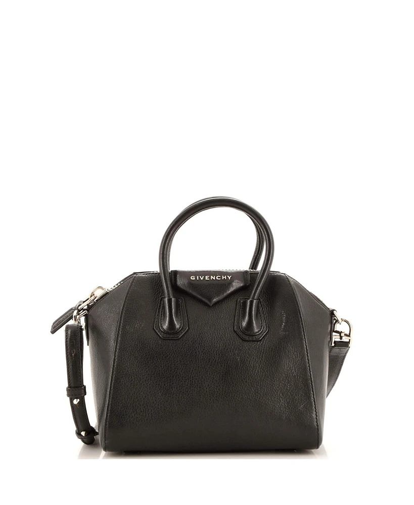 Pre-Owned Givenchy Mini Antigona Bag Leather