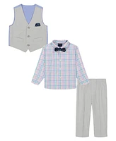 Nautica Baby Boys 4-Piece Slub Tick Vest with Bow Tie Set