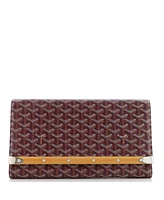 Pre-Owned Goyard Mm Monte Carlo Clutch Coated Canvas