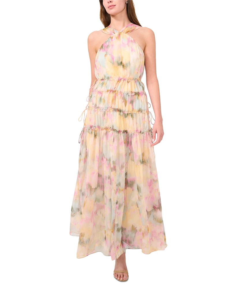 Parker Women's The Camille Watercolor-Print Tiered Dress