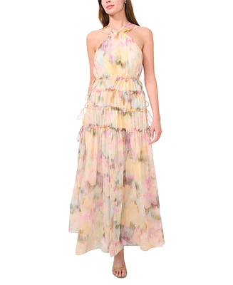 Parker Women's The Camille Watercolor-Print Tiered Dress