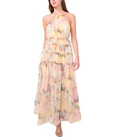 Parker Women's The Camille Watercolor-Print Tiered Dress