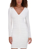Siena Women's Long-Sleeve Ruched Bodycon Dress