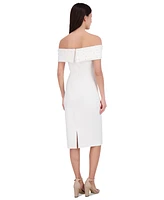 Eliza J Women's Embellished Off-Shoulder-Neck Sheath Dress