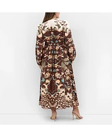 Plus Florence Placement Maxi Dress