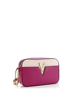 Pre-Owned Versace Small Virtus Camera Bag Leather